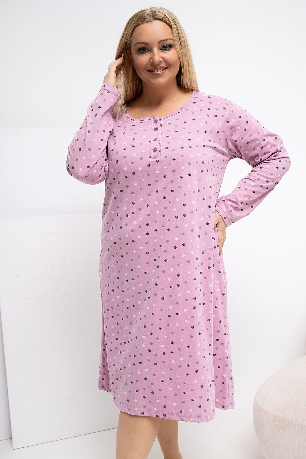  Chemise de nuit Plus Size model 223303 Forever Pink 