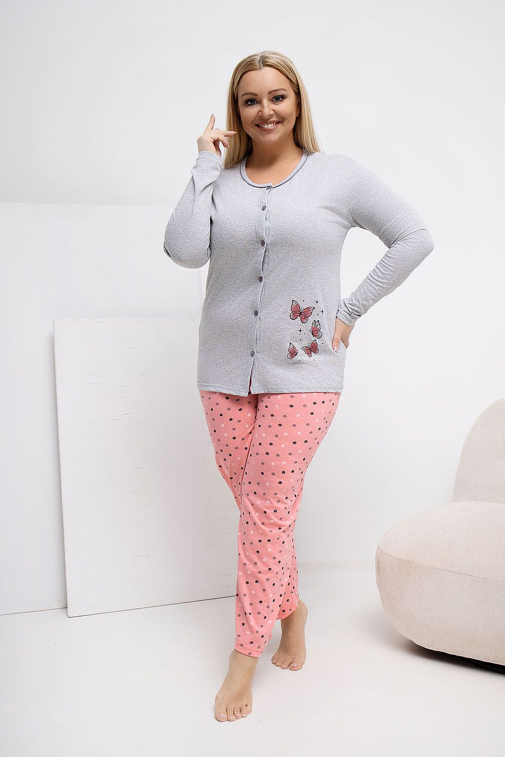  Pyjama Taille Plus model 223305 Forever Pink 