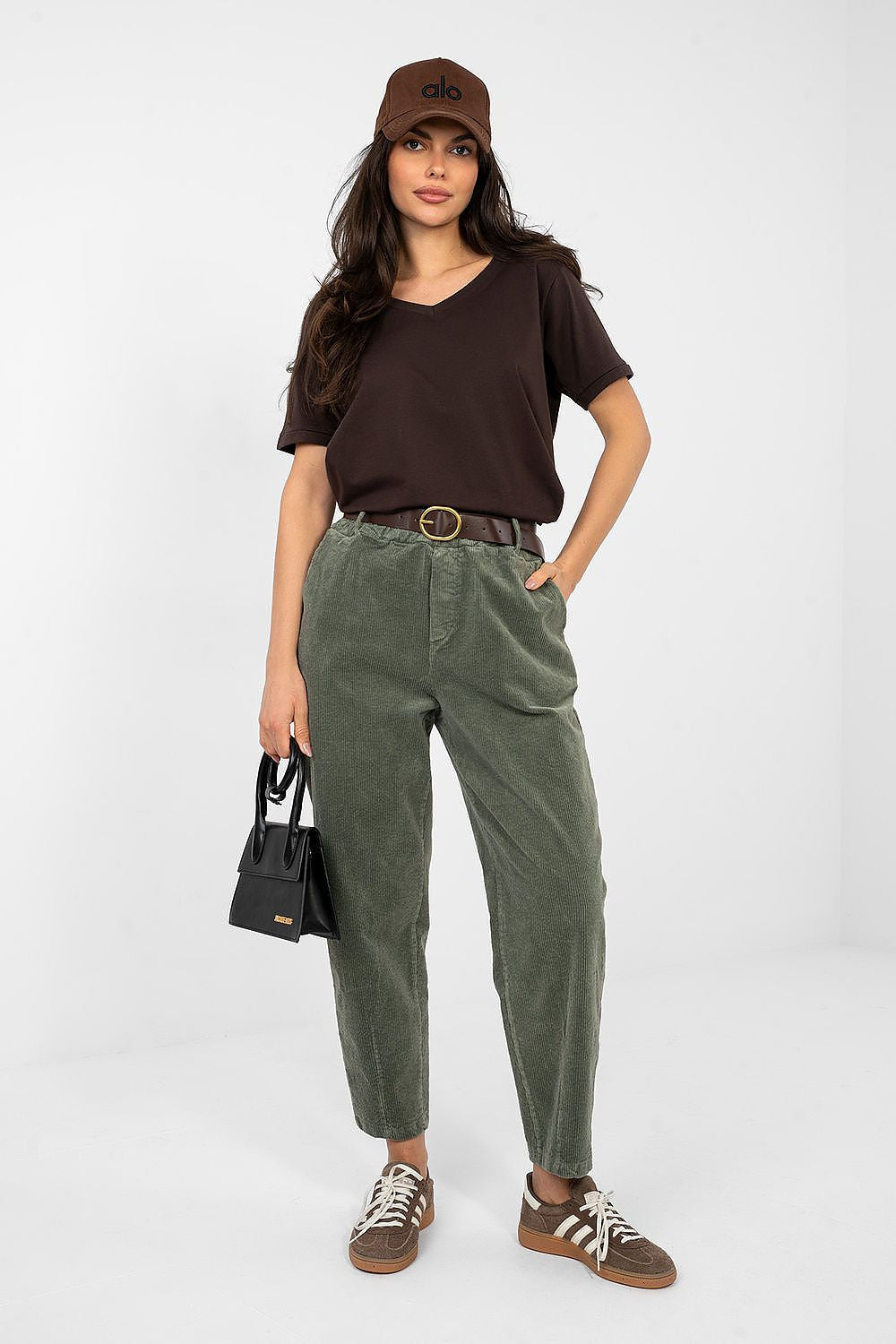  Pantalon en velours côtelé model 224054 Italy Moda 