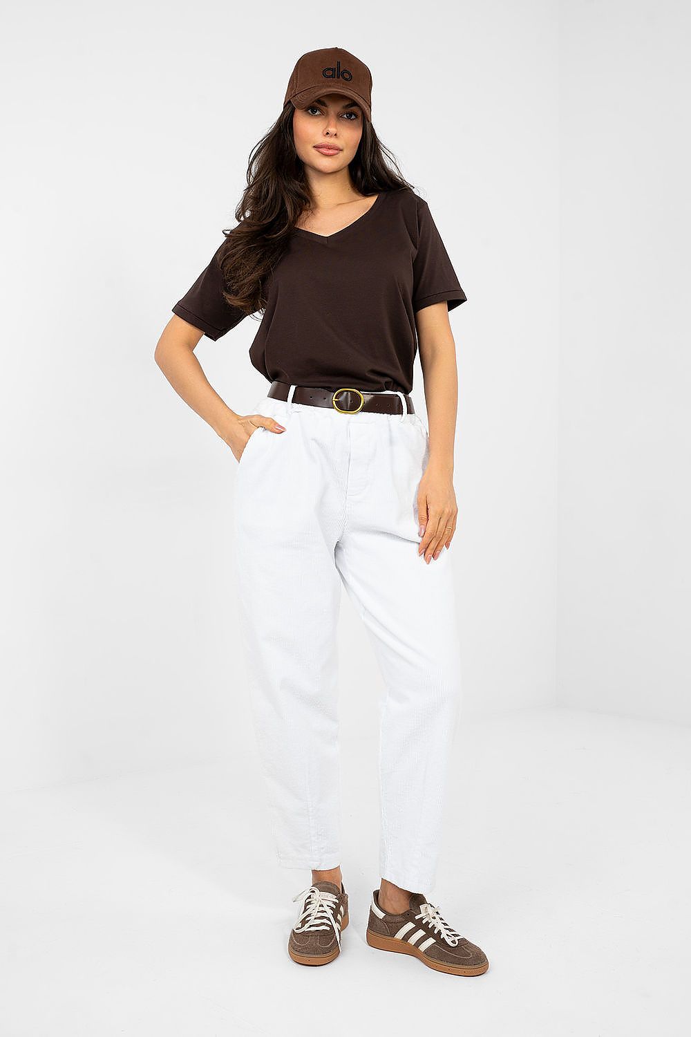  Pantalon en velours côtelé model 224060 Italy Moda 